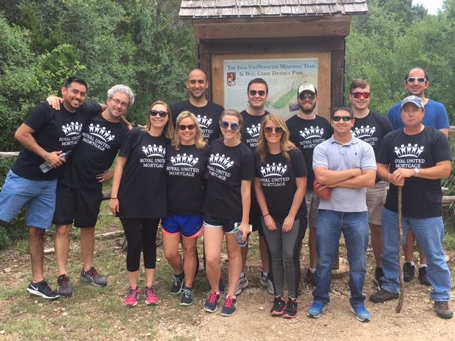 Austin Texas Wellness Hike, Royal United Mortgage